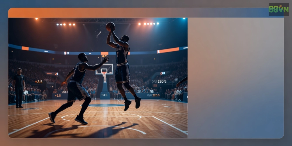 Giao diện cá cược bóng rổ NBA trên 69vn với tỷ lệ odds cao và cập nhật trực tiếp